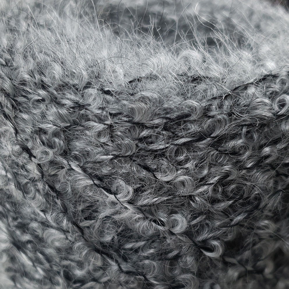 Mohair Loop Yarn, Anthracite.  50g Ball